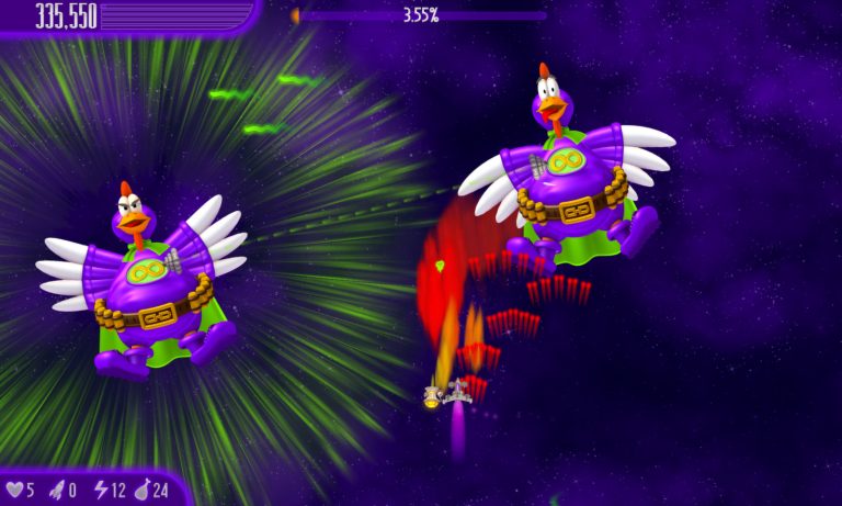 Αυθεντικό στιγμιότυπο Chicken Invaders 4. Πηγή: InterAction studios / Steam.
