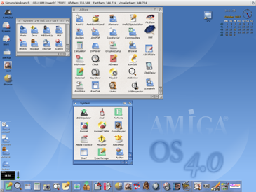 AmigaOS 4.0 με ενημέρωση Ιουλίου 2007, σε AmigaONE.
