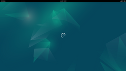 Επιφάνεια εργασίας GNOME στο Debian 12 Bookworm.