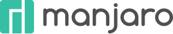 Λογότυπο Manjaro του 2022. Δεν αποτελεί λογότυπο τεκμηριωμένο για την πρώτη έκδοση του 2011.