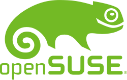 Λογότυπο openSUSE. Οπτικό αναγνωριστικό της οικογένειας, όχι αυθεντική συσκευασία της πρώτης έκδοσης.