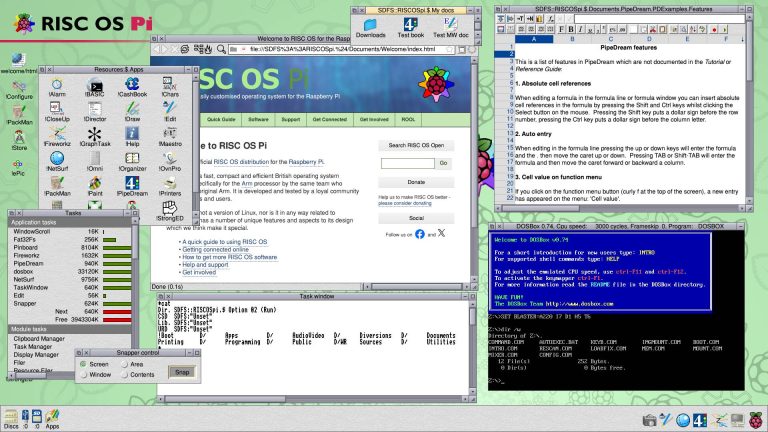 Επιφάνεια εργασίας RISC OS 5.30, μεταγενέστερη εξέλιξη της οικογένειας.