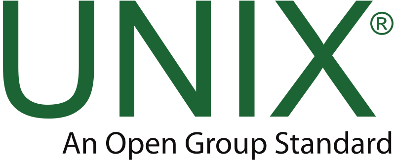 Σήμα UNIX της The Open Group. Συνδέεται με τη μεταγενέστερη τυποποίηση και όχι με την οπτική ταυτότητα του συστήματος του 1969.