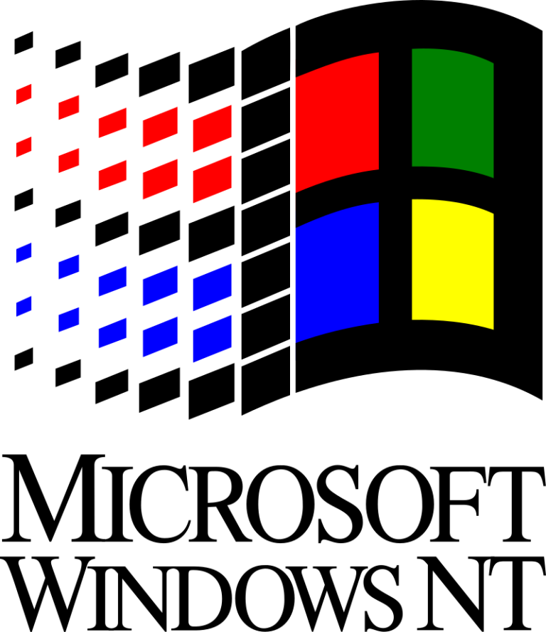 Λογότυπο Windows NT 3.1. Οπτικό αναγνωριστικό της οικογένειας, όχι αυθεντική συσκευασία της πρώτης έκδοσης.